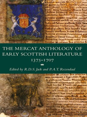 cover image of The Mercat Anthology of Early Scottish Literature 1375-1707